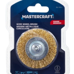 Mastercraft Flat Wire Wheel Brush, Coarse, 2.5-in