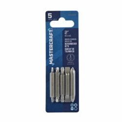 Mastercraft Double Ended 2-in Carbide Screwdriver Bit Set For Metal, Plastic, Masonry, 5-pc
