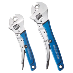 Mastercraft Locking Adjustable Wrench Set, 2-pc, Assorted Sizes