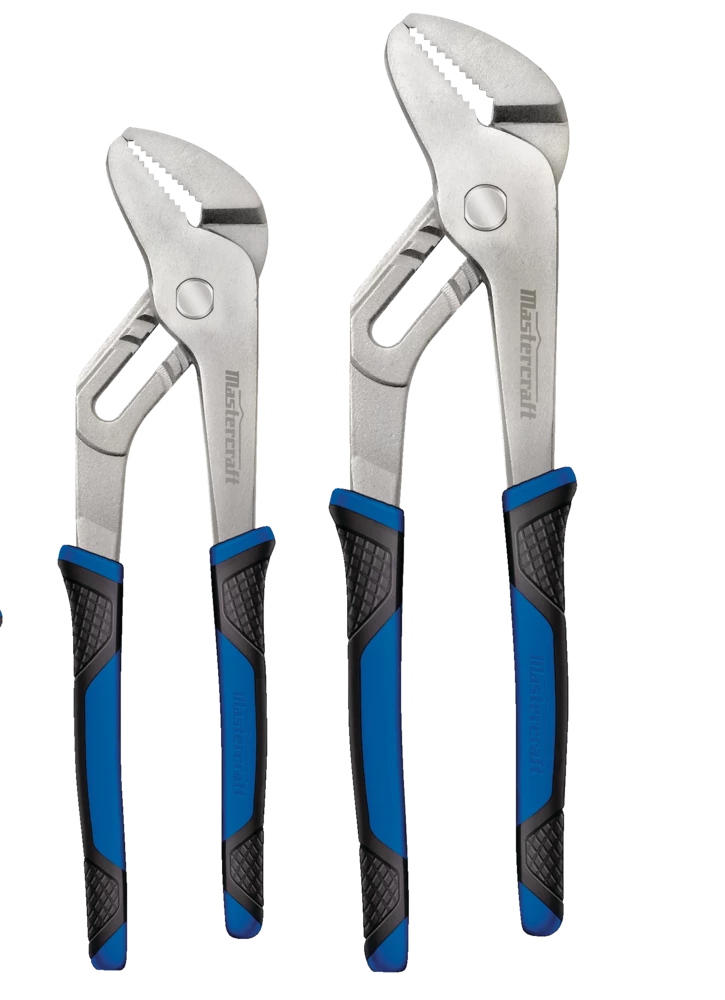Mastercraft Tongue & Groove Pliers Set, Comfort Grip Double-Shot Handles, Rust Resistant, 2-pc - Image 2