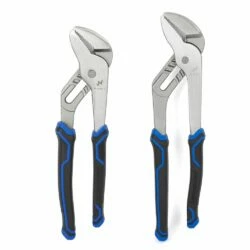 Mastercraft Tongue & Groove Pliers Set, Comfort Grip Double-Shot Handles, Rust Resistant, 2-pc