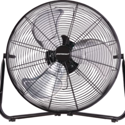 Mastercraft Vertical-Tilt Portable Floor Fan, 3-Speed, Black, 20-in