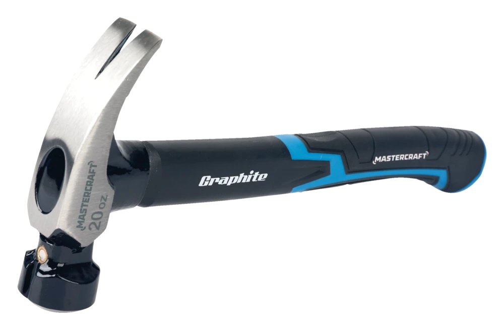 Mastercraft 20-oz Magnetic Rip Hammer, Forged Steel With Graphite Handle