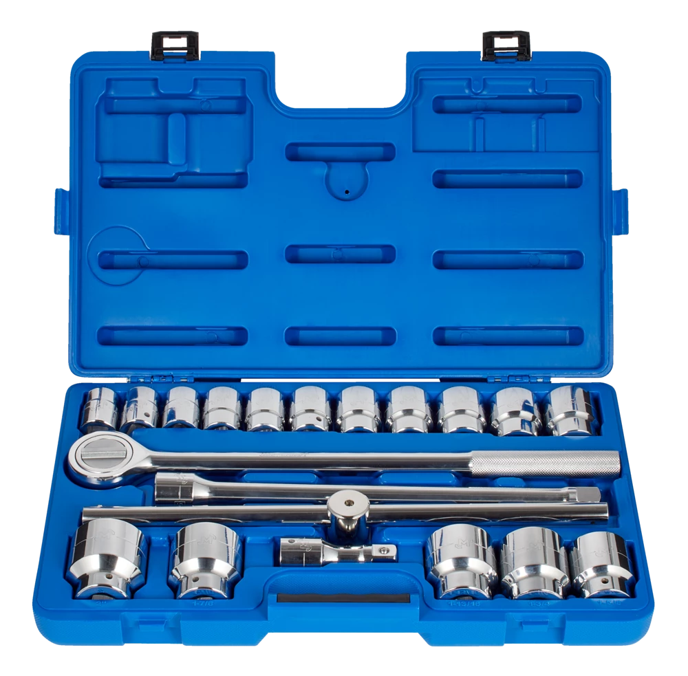 Mastercraft Socket Set 20-pc, 3/4-in Drive, SAE, Steel, Chrome - Image 3