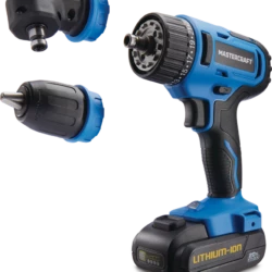 Mastercraft 20V Max 3-in-1 Multi-Head Cordless Drill/Driver Kit With Battery & Charger, 1/2-in