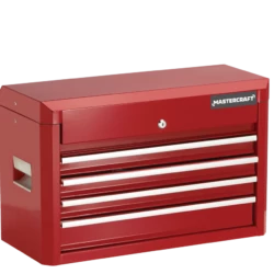 Mastercraft Tool Chest W/ 4 Drawers, Deep Red, 24-in