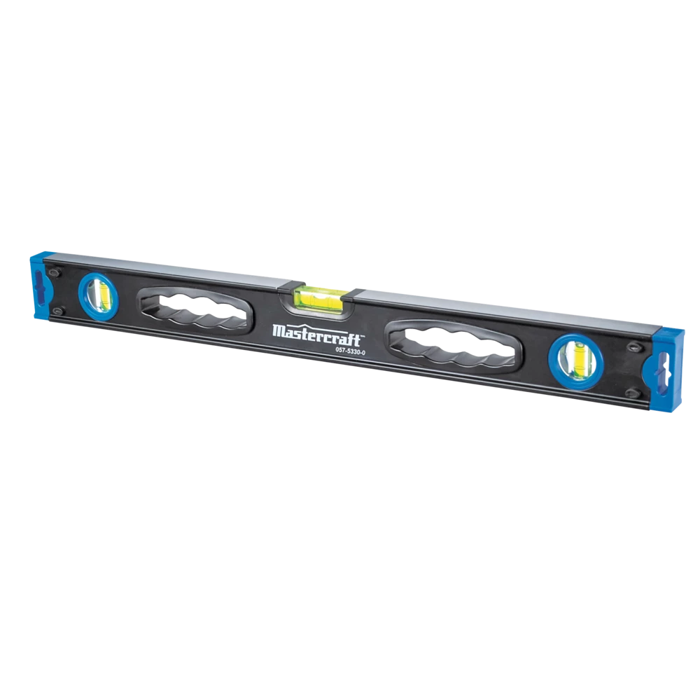 Mastercraft Aluminum Box Spirit Level, 24-in, Blue - Image 3