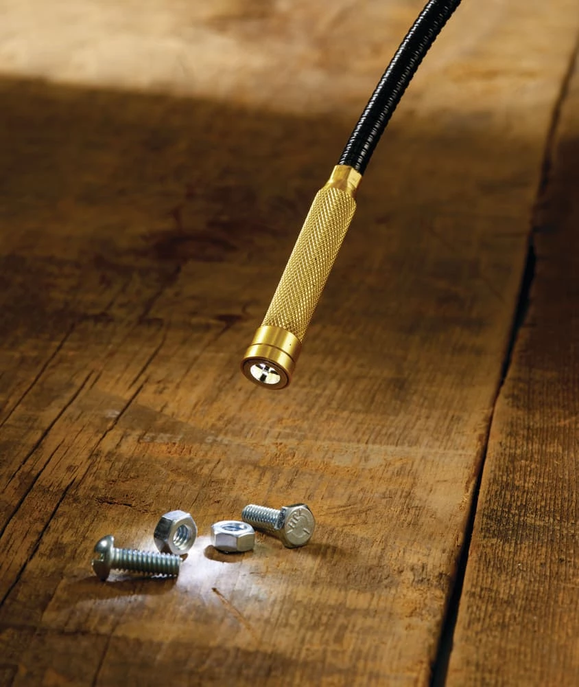 Mastercraft Obedient Flexible LED Lighted Magnetic/Mechanical Pick-Up Tool, 24-in - Image 6