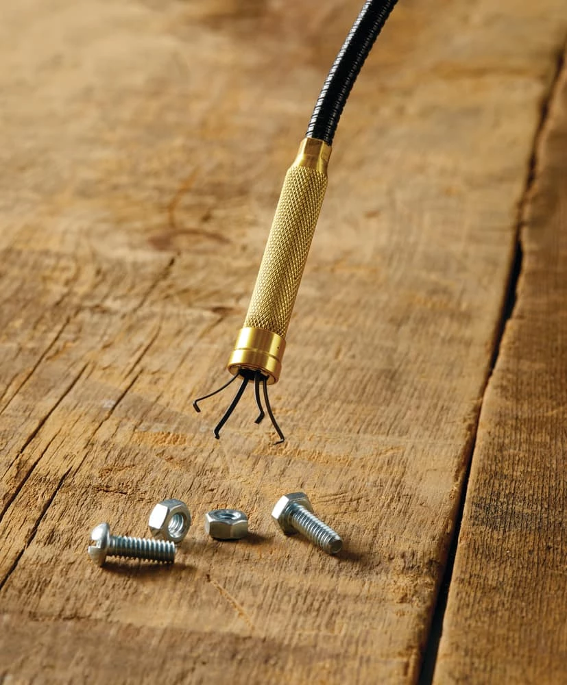 Mastercraft Obedient Flexible LED Lighted Magnetic/Mechanical Pick-Up Tool, 24-in - Image 8