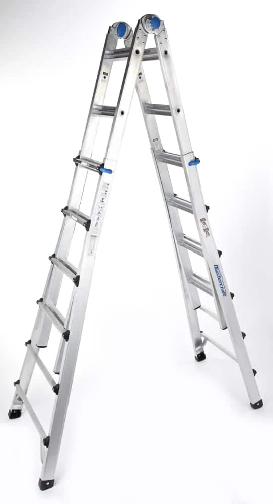 Mastercraft Grade 1A Aluminum Multi-Task Ladder, 25-ft, 300-lb - Image 6