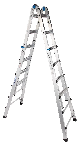 Mastercraft Grade 1A Aluminum Multi-Task Ladder, 25-ft, 300-lb - Image 3