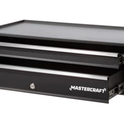 Mastercraft Middle/Intermediate Tool Chest W/ 2 Drawers, Black, 26-in