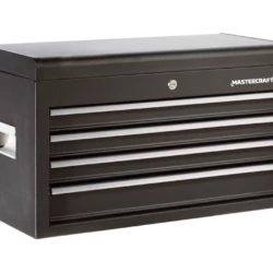 Mastercraft Tool Chest W/ 4 Drawers, Black, 26-in