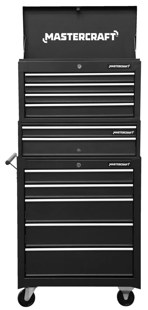 Mastercraft Tool Chest W/ 4 Drawers, Black, 26-in - Image 6