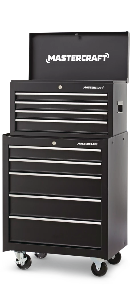 Mastercraft Tool Chest W/ 4 Drawers, Black, 26-in - Image 7