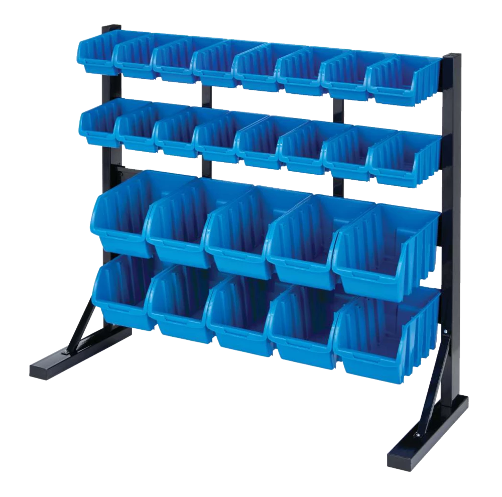 Mastercraft Single-Side 26-Bin Parts Rack, 35x13x30-in - Image 2