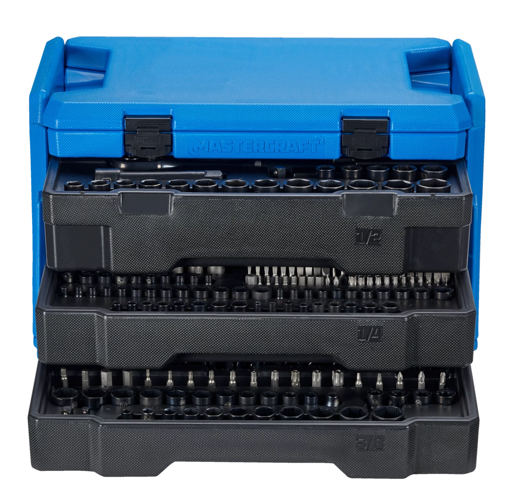 Mastercraft Socket Set, SAE/Metric, CRV, Black Steel Finish, 260-pc - Image 2