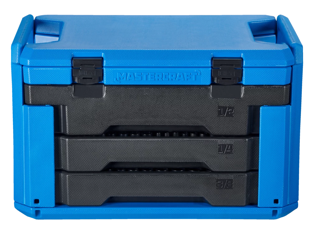 Mastercraft Socket Set, SAE/Metric, CRV, Black Steel Finish, 260-pc - Image 8