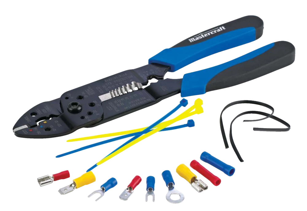 Mastercraft Electrical Set With Storage Case, Multi Purpose 9-in Crimping Tool, 271-pc - Image 6