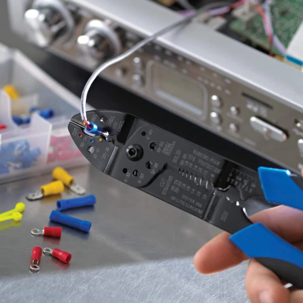 Mastercraft Electrical Set With Storage Case, Multi Purpose 9-in Crimping Tool, 271-pc - Image 9