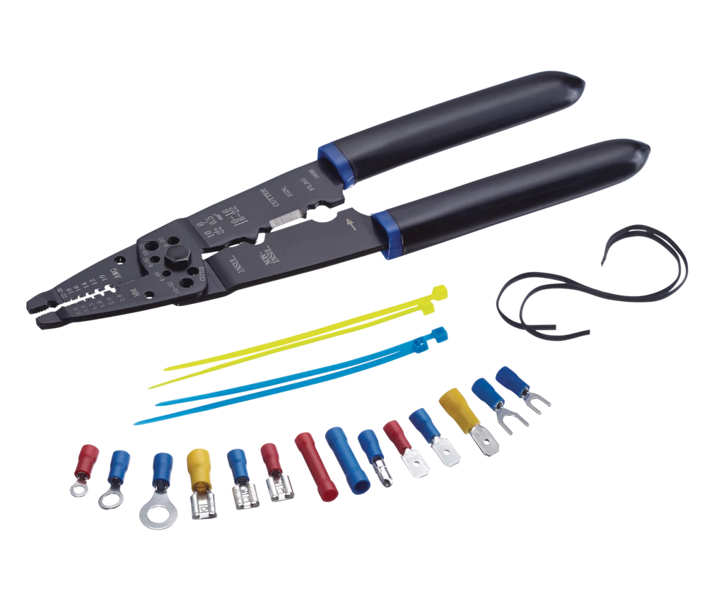 Mastercraft Electrical Set With Storage Case, Multi Purpose 9-in Crimping Tool, 271-pc - Image 5