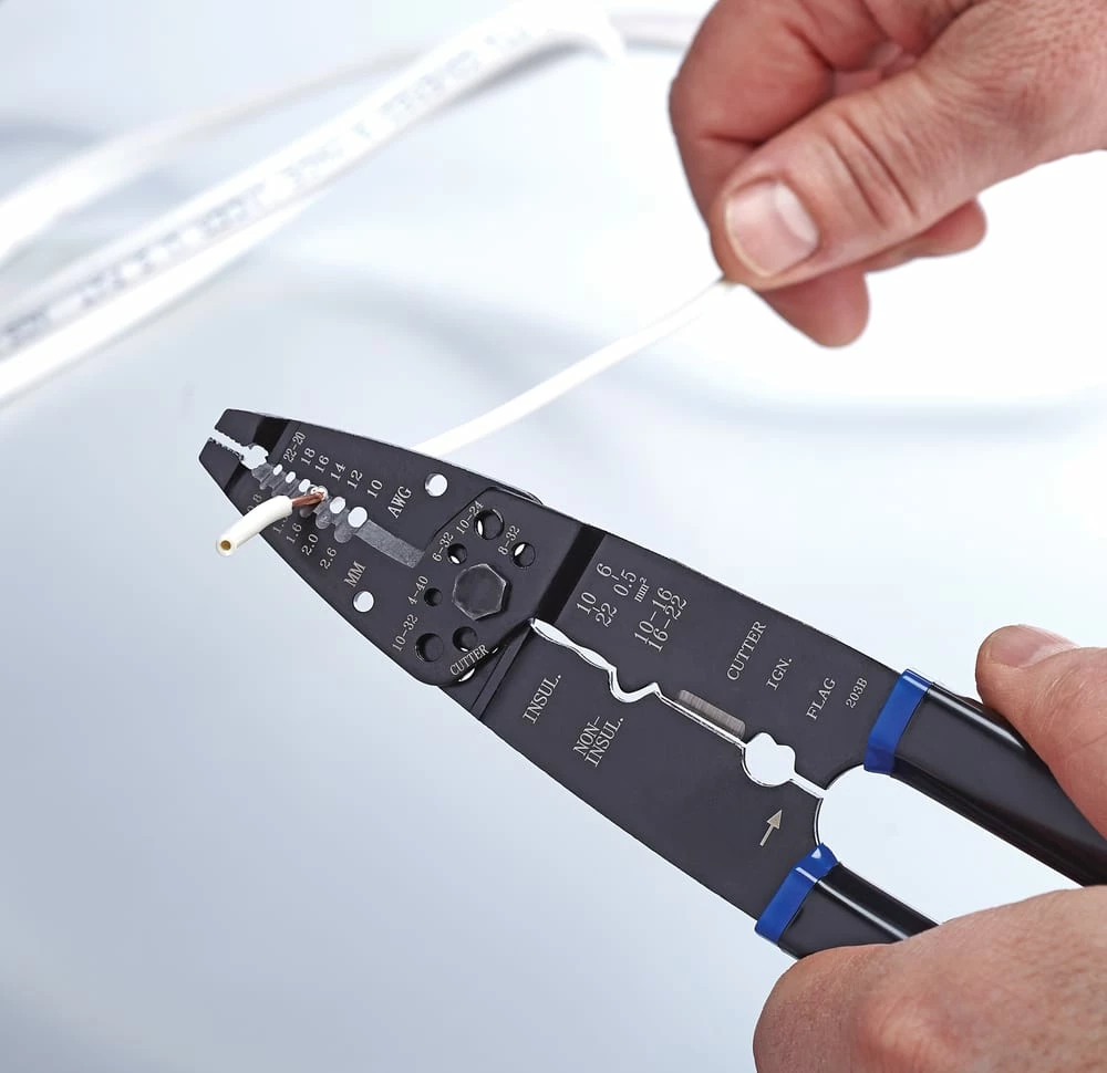 Mastercraft Electrical Set With Storage Case, Multi Purpose 9-in Crimping Tool, 271-pc - Image 8