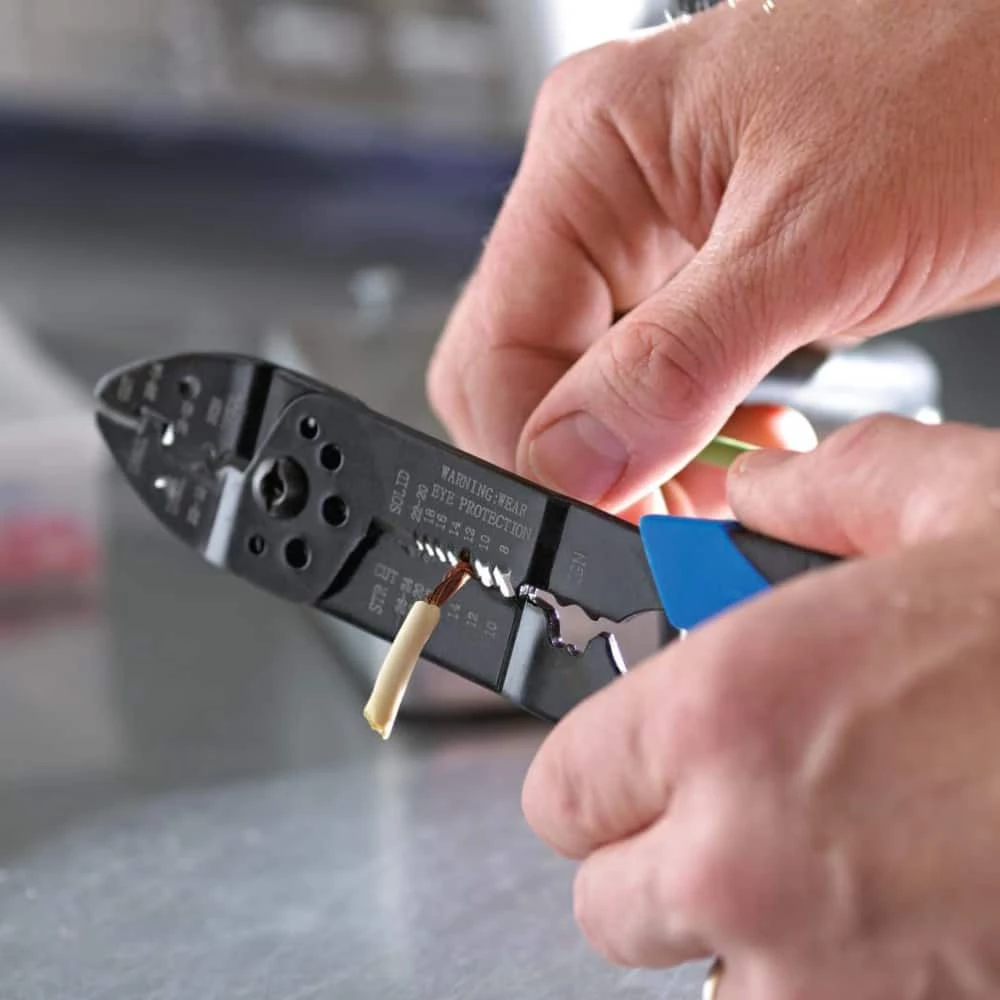 Mastercraft Electrical Set With Storage Case, Multi Purpose 9-in Crimping Tool, 271-pc - Image 11