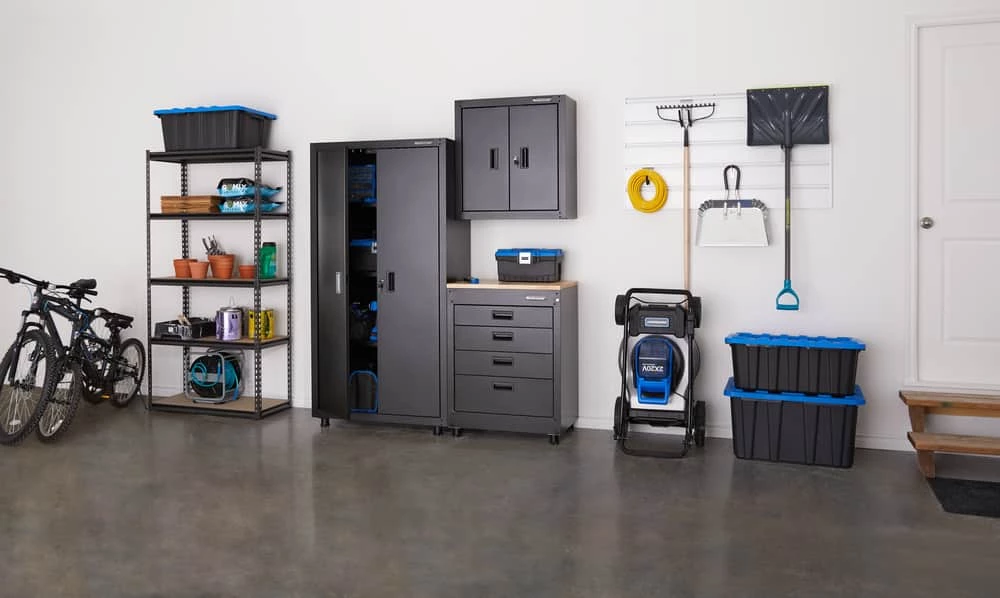 Mastercraft 2-Door Wall Cabinet With 2 Adjustable Shelves, Black Series, 28 X 12 X 29.5-in - Image 9