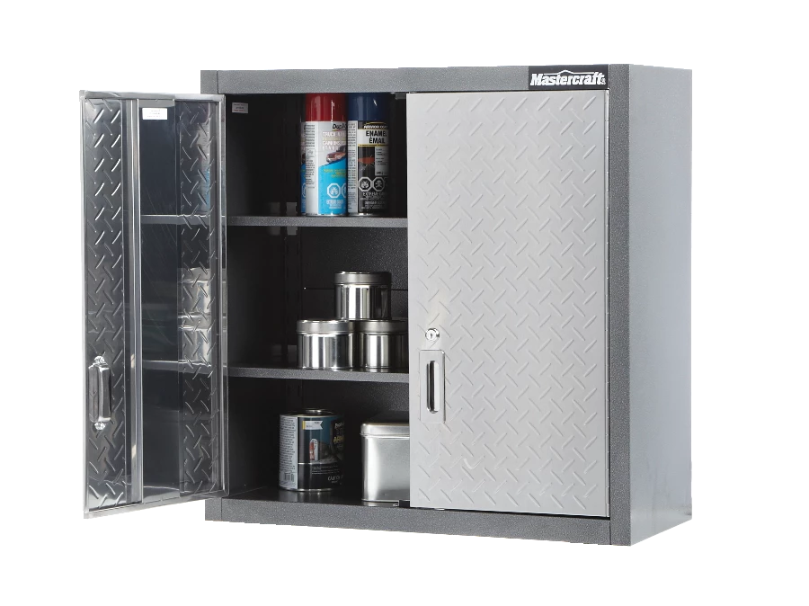Mastercraft 2-Door Wall Cabinet With 2 Adjustable Shelves, Diamond Series, 28 X 12 X 28-in - Image 5