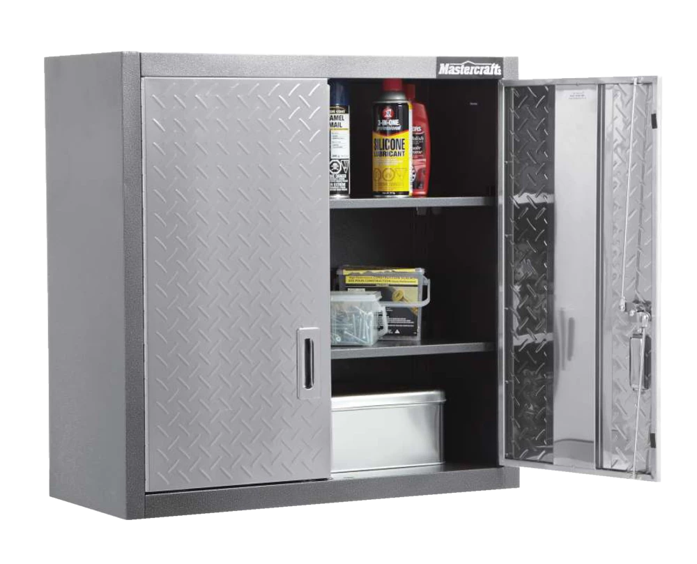 Mastercraft 2-Door Wall Cabinet With 2 Adjustable Shelves, Diamond Series, 28 X 12 X 28-in - Image 6