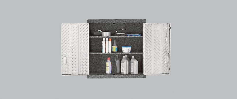 Mastercraft 2-Door Wall Cabinet With 2 Adjustable Shelves, Diamond Series, 28 X 12 X 28-in - Image 8
