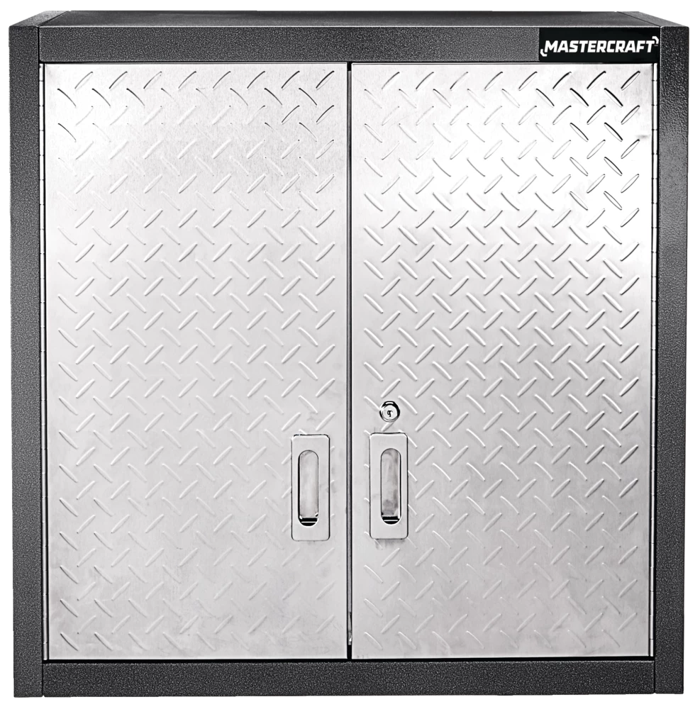 Mastercraft 2-Door Wall Cabinet With 2 Adjustable Shelves, Diamond Series, 28 X 12 X 28-in - Image 3