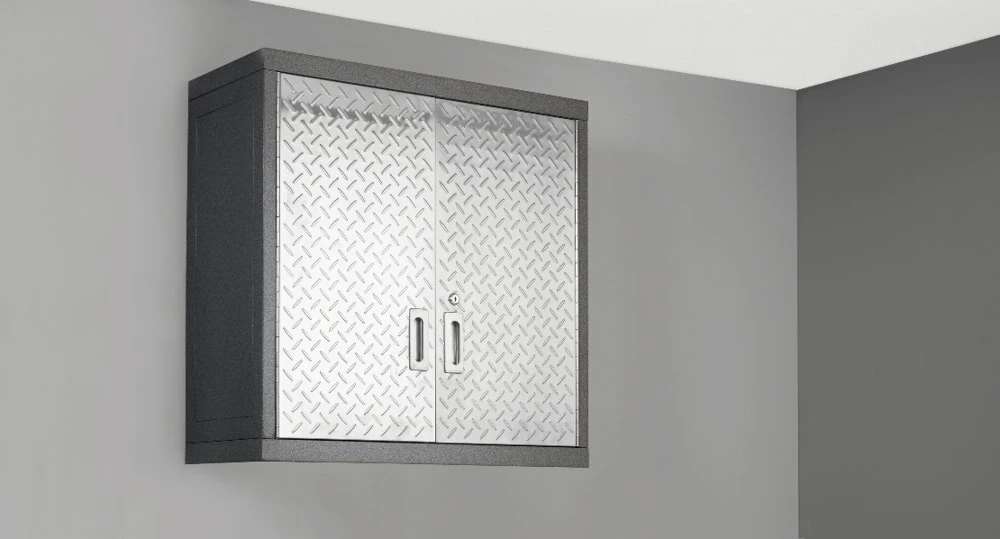 Mastercraft 2-Door Wall Cabinet With 2 Adjustable Shelves, Diamond Series, 28 X 12 X 28-in - Image 9