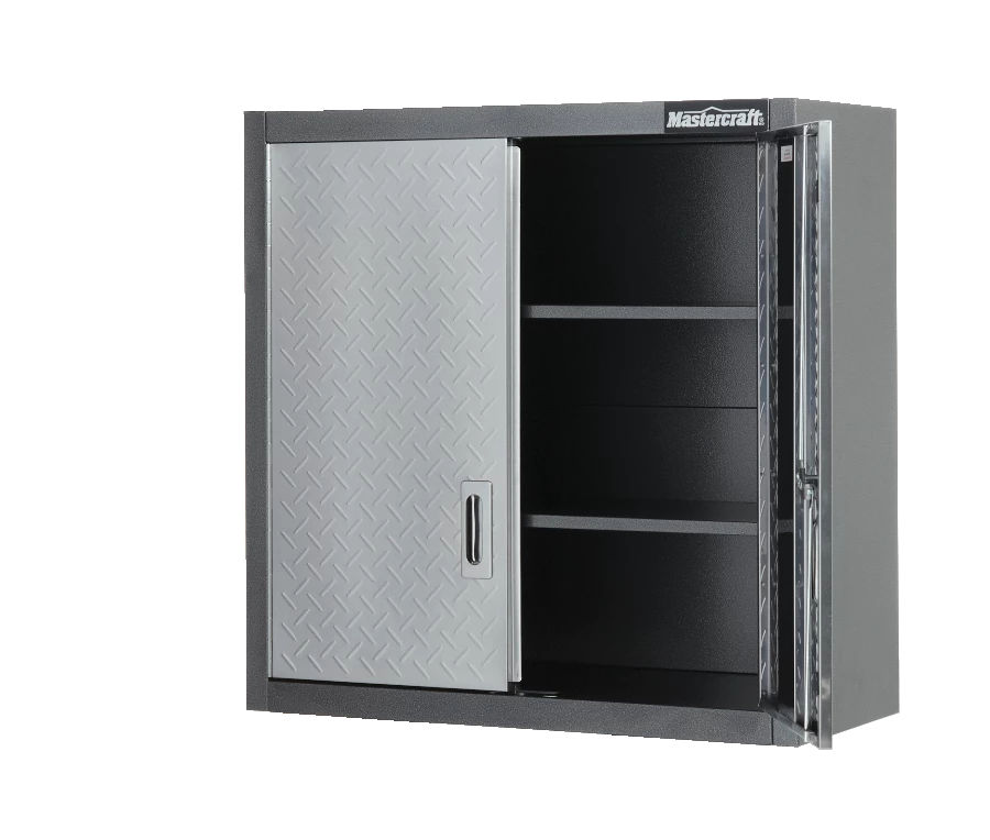 Mastercraft 2-Door Wall Cabinet With 2 Adjustable Shelves, Diamond Series, 28 X 12 X 28-in - Image 4