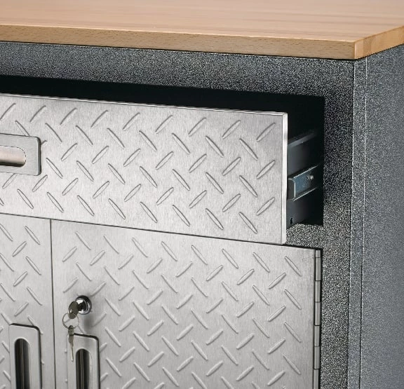 Mastercraft 2-Door, 1-Drawer Wooden Top Base Storage Cabinet With Wheels, Diamond Series, 29 X 23 X 35-in - Image 11