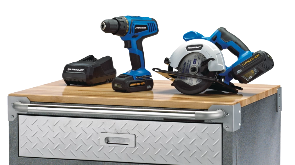 Mastercraft 2-Door, 1-Drawer Wooden Top Base Storage Cabinet With Wheels, Diamond Series, 29 X 23 X 35-in - Image 13