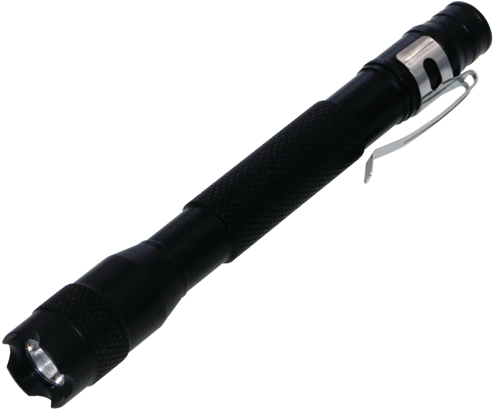 Mastercraft 35 Lumens LED Inspection Pen Lights, Batteries Included, Black, 2-pk