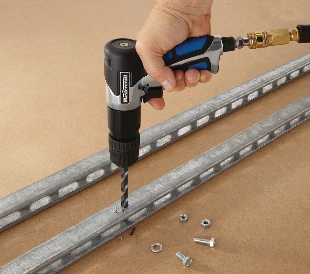 Mastercraft Lightweight Pneumatic Drill, 1800 RPM, 3/8-in - Image 6