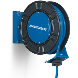 Mastercraft PVC Air Hose Reel, 3/8-in X 50-ft
