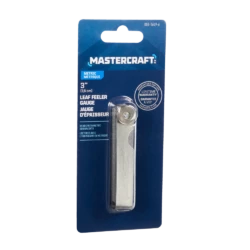 Mastercraft 26 Leaf Feeler Gauge, Imperial With Metric Equivalents, Chrome Plated, 3-in