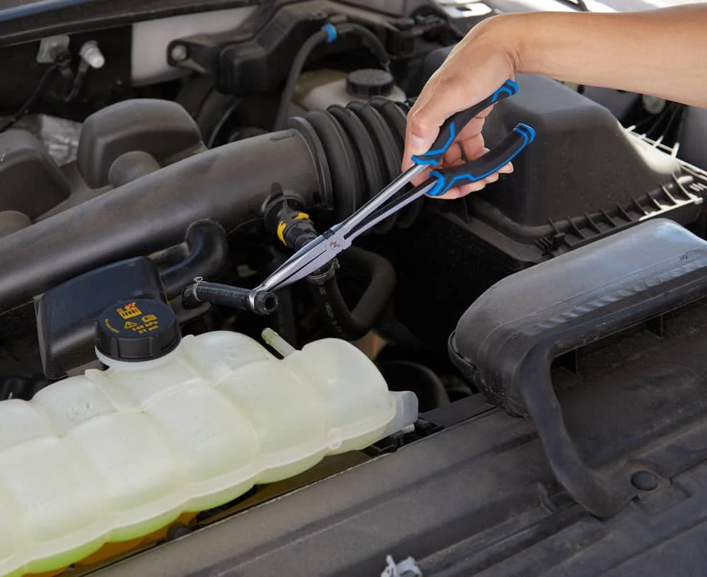 Mastercraft Hose Grip Pliers Set, Round Jaws, Comfort Grip, Rust Resistant, Carbon Steel, 3-pc - Image 5