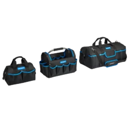 Mastercraft Tote & Duffles Tool Bag Combo W/ Strap & Grip, 12-in, 15-in, 24-in, 3-pc