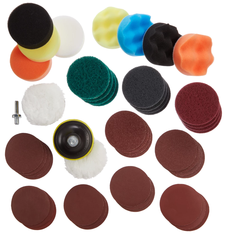 Mastercraft 3-in Assorted Sanding, Scuffing & Polishing Kit For Wood, Metal, 50-pc - Image 2