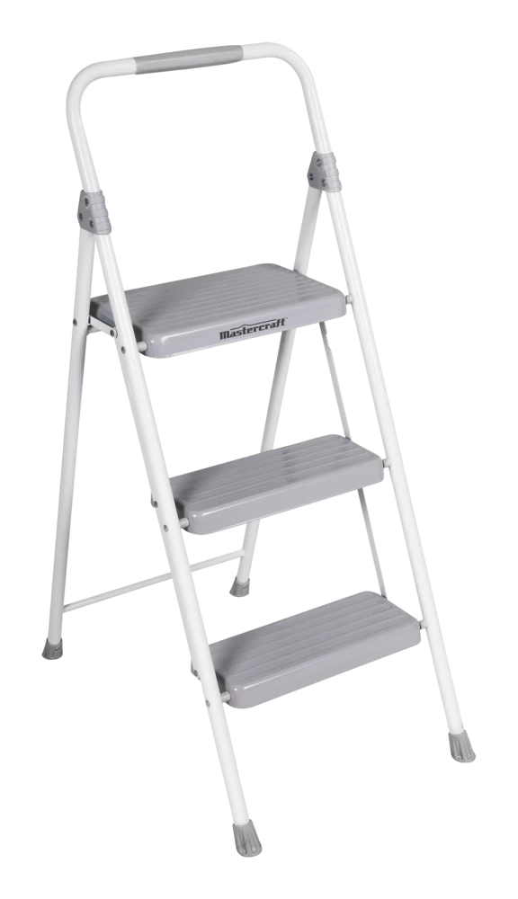 Mastercraft 3-Step Metal Folding Step Stool, 225-lb, 3.2 Ft - Image 5