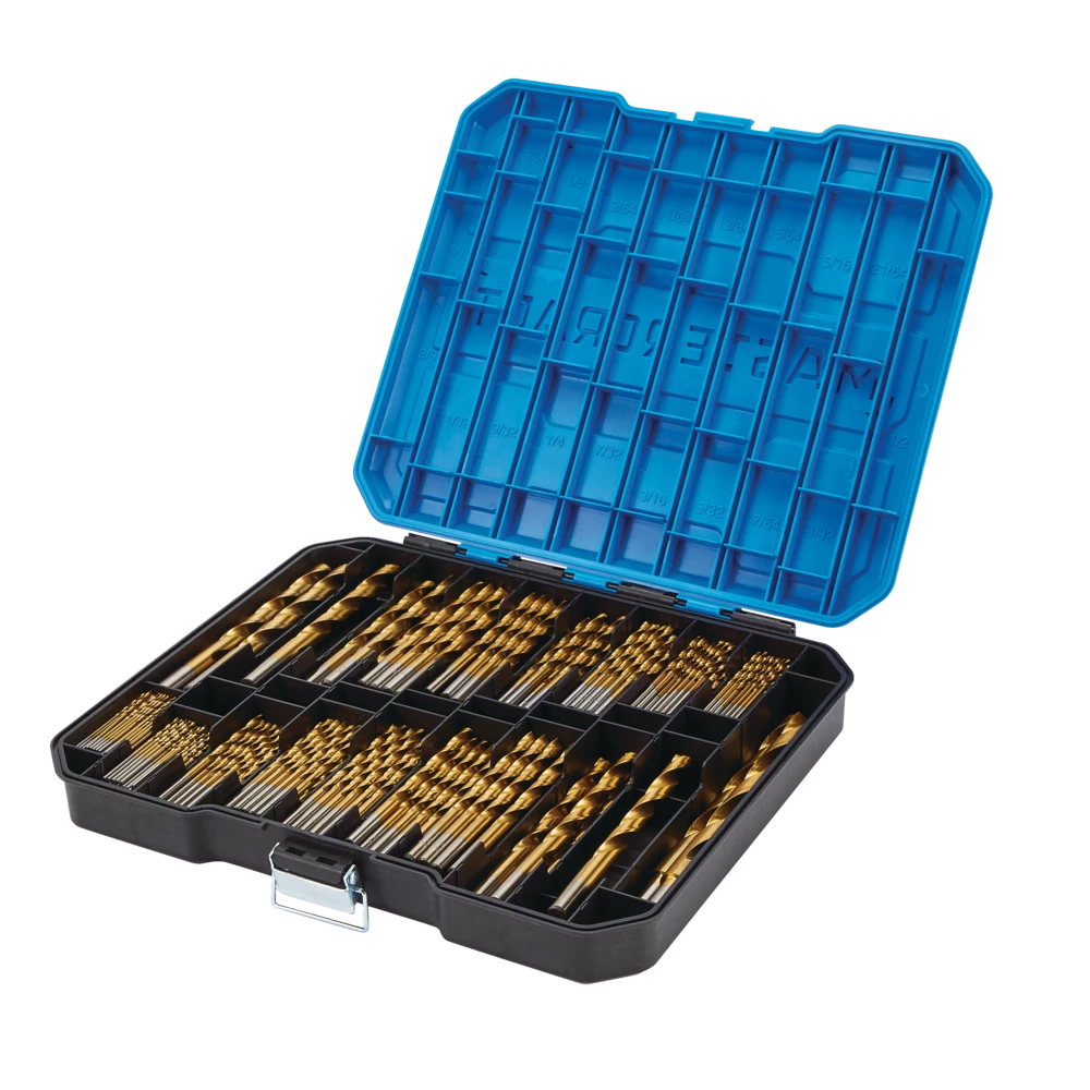 Mastercraft Titanium Drill Bit Set For Wood, Metal, Plastic, 300-pc - Image 4