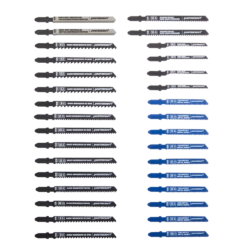 Mastercraft U-Shank HSS & HCS Jigsaw Blade Set With Case, For Wood, Metal, 32-pc