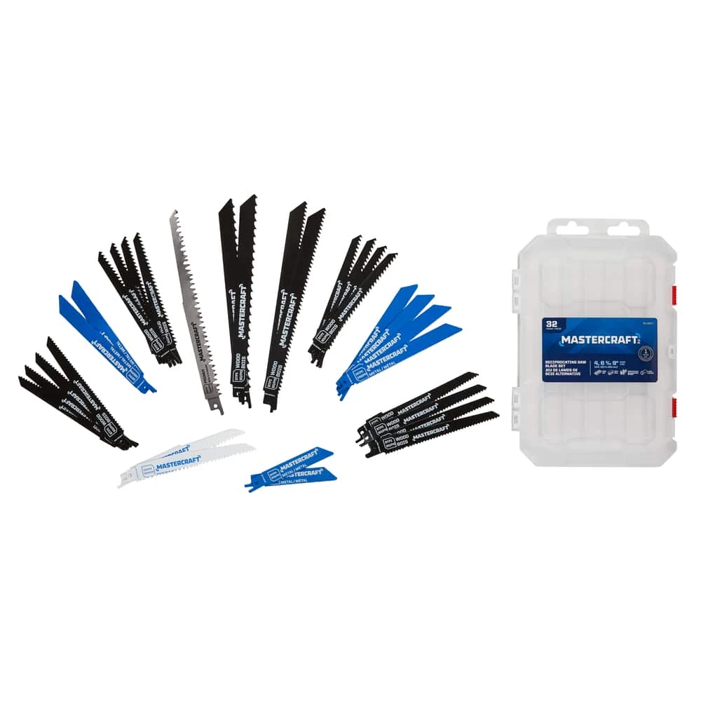 Mastercraft Reciprocating Saw Blade Set For Wood, Metal, 32-pc - Image 2