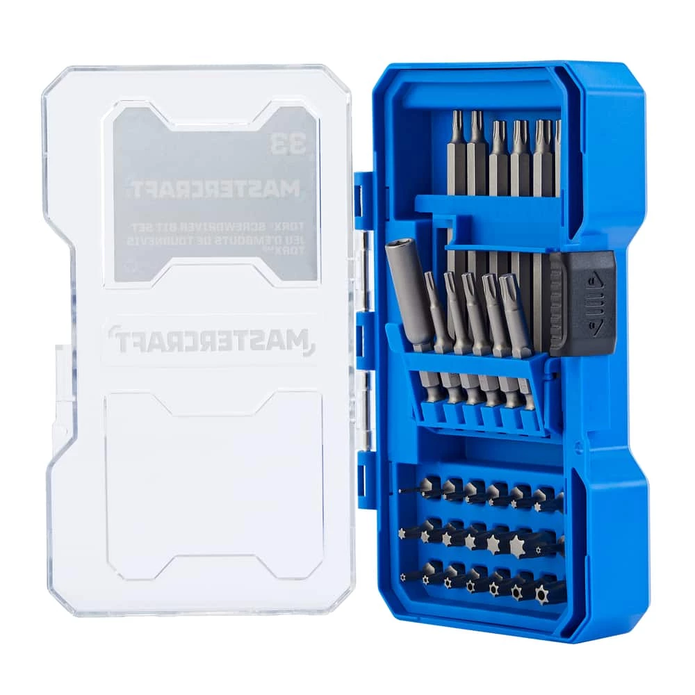 Mastercraft TORX Carbide Assorted Screwdriver Bit Set For Metal, Plastic, Masonry, 33-pc - Image 4