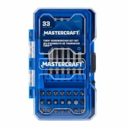 Mastercraft TORX Carbide Assorted Screwdriver Bit Set For Metal, Plastic, Masonry, 33-pc