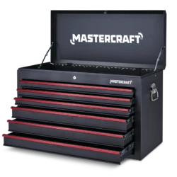 Mastercraft Tool Chest W/ 6 Drawers, Black, 36-in